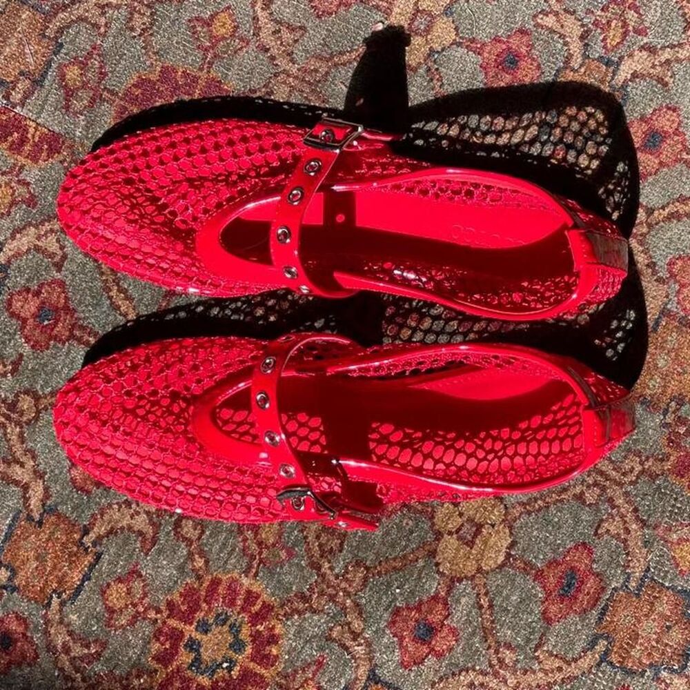 Women's Red Ballet-shoes